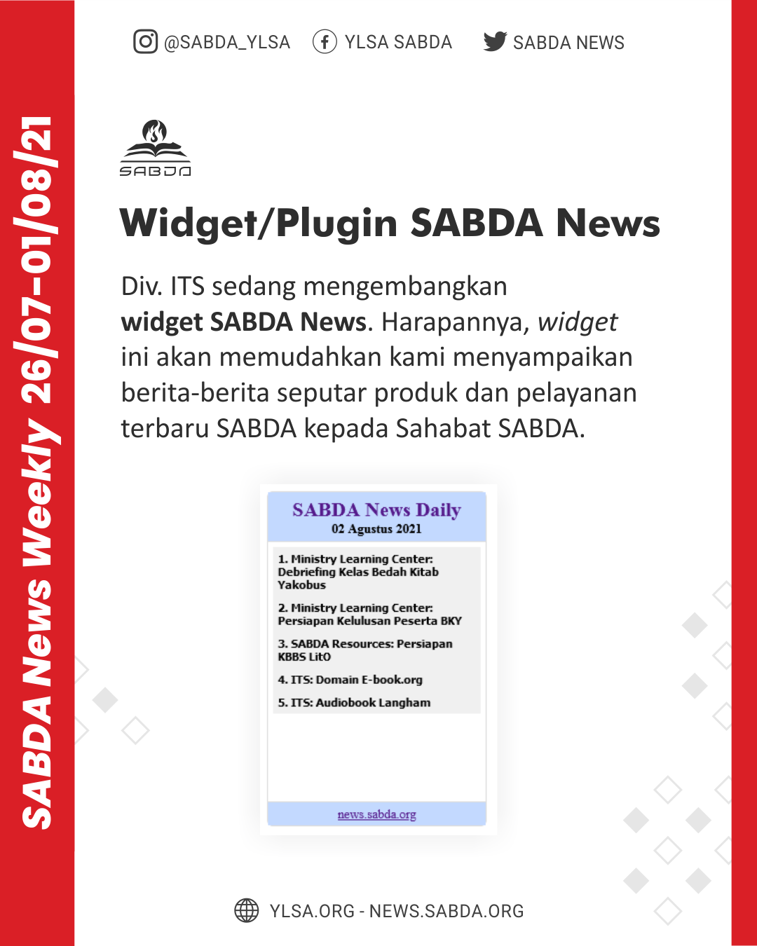 SABDA News Weekly