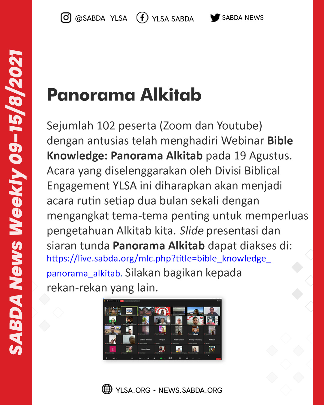 SABDA News Weekly