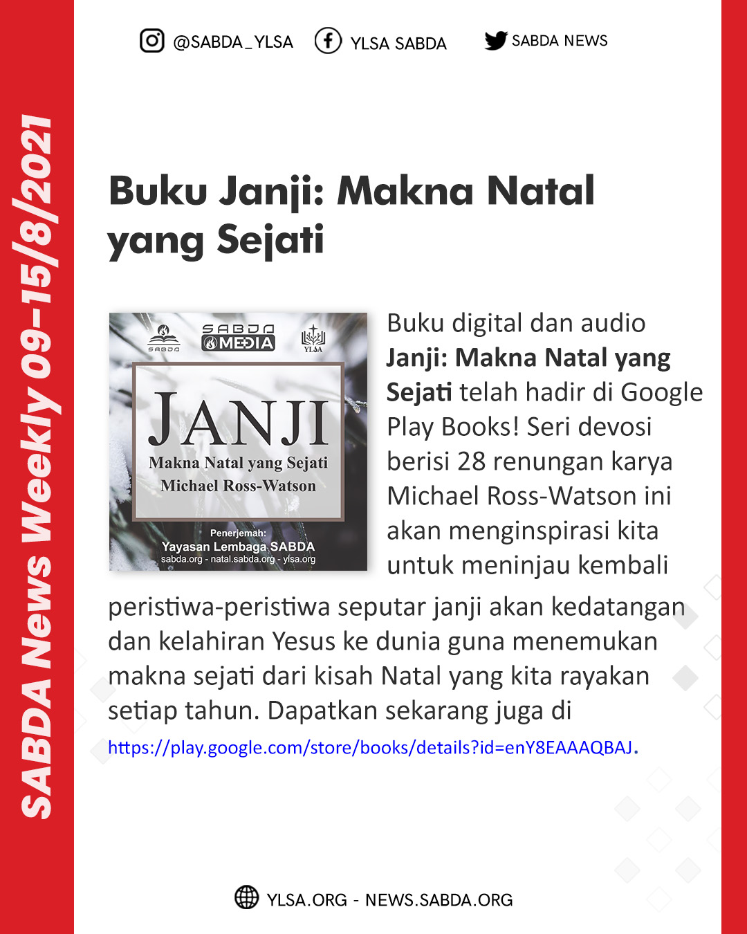 SABDA News Weekly