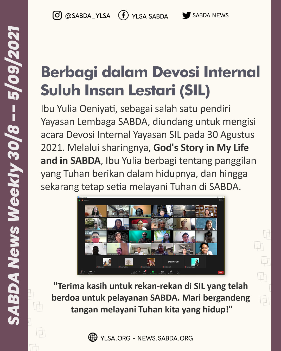 SABDA News Weekly