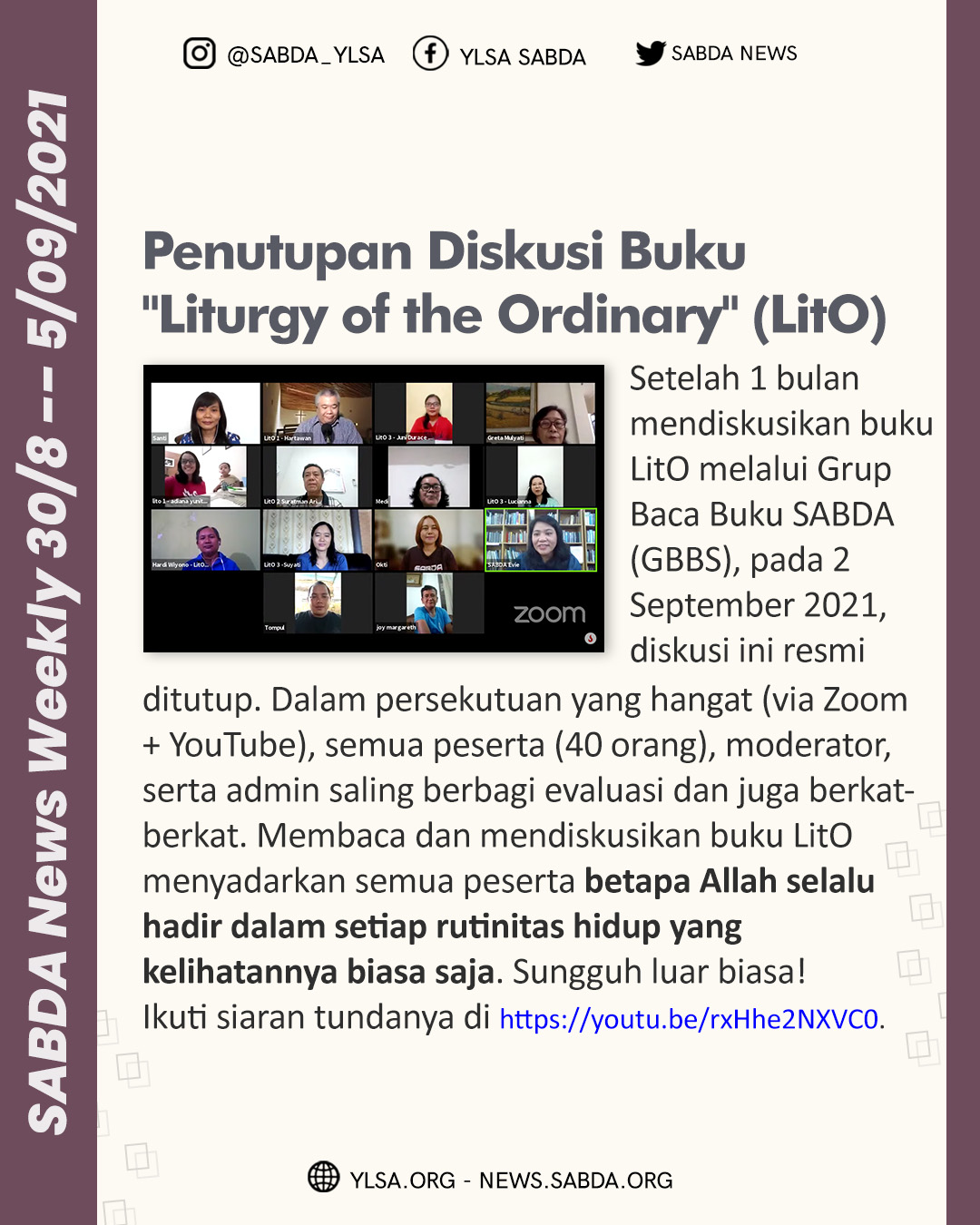 SABDA News Weekly