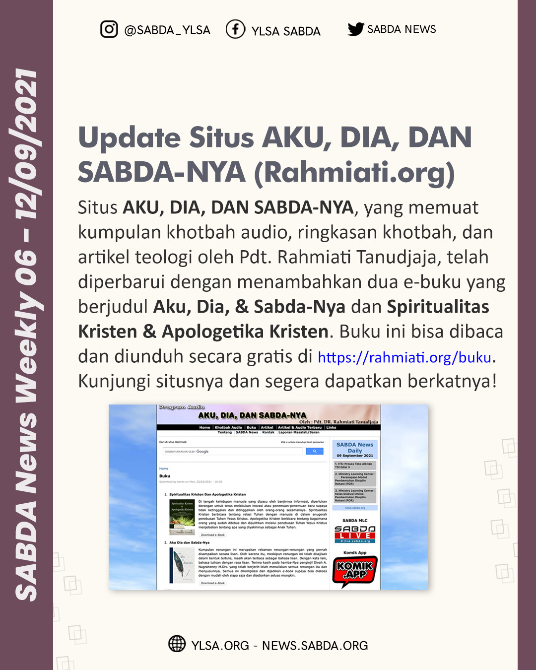 SABDA News Weekly