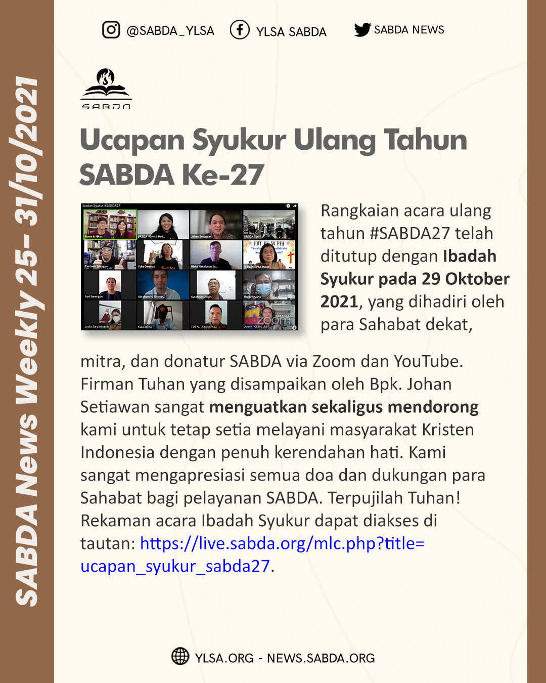 SABDA 27