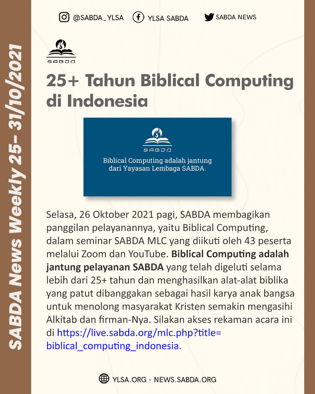 Biblical Computing di Indonesia